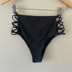 Cross 1946 Black High Waist Swim Bikini Size L